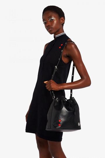 Fred Perry L2249 Naisten Laukut Mustat | FI 1230ILHS